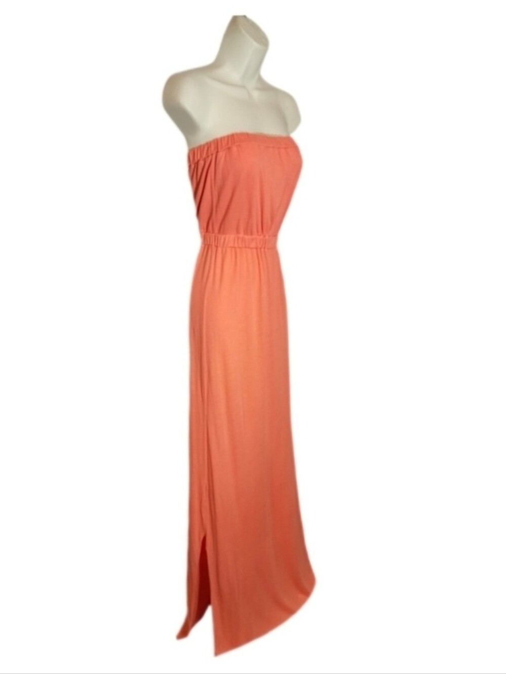 Soft Joie Dress Boho Style Strapless Salmon  Maxi Size M